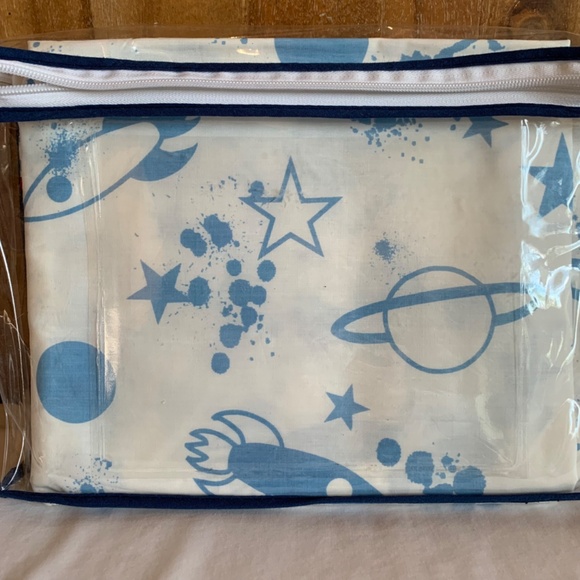 Space & The Galaxy NEW Full Flat Sheet + Pillowcase - Picture 2 of 7